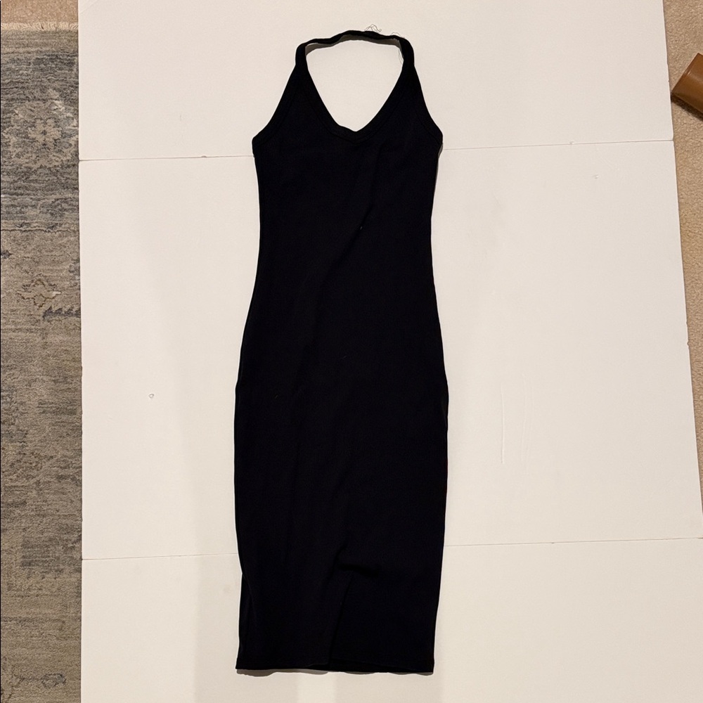 Babaton Black Backless Dress
